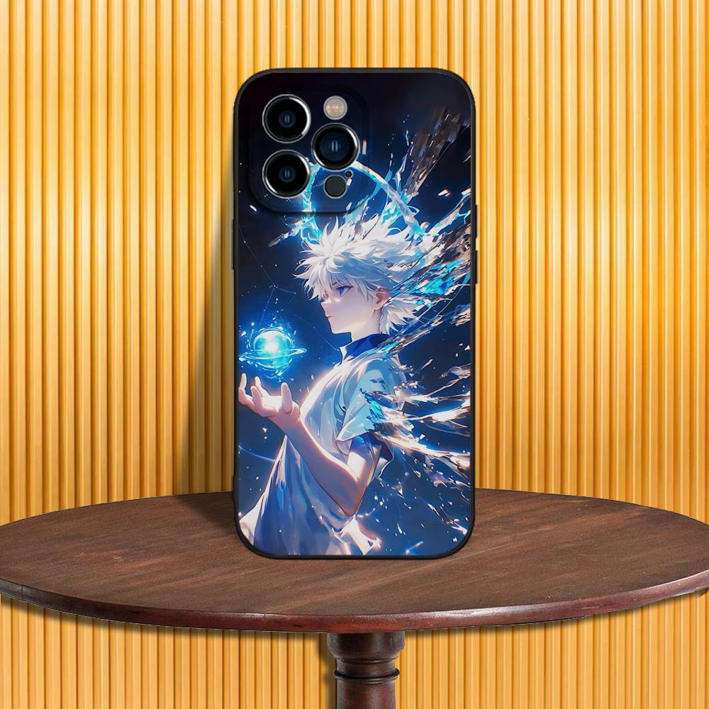 

Крутой чехол для телефона Killua Zoldyck для iPhone 17,16,15,14,13,12,11,Pro,Max,Plus,X,XS,SE4,E,Mini,Мягкий черный чехол iPhone17