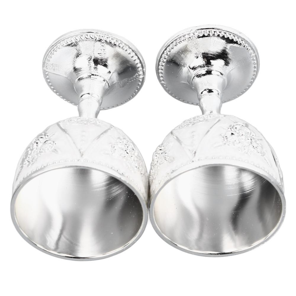 Embossed Metal Goblet Zinc Alloy Shot Glass Goblets & Chalices Drinking Cup For Home Decor