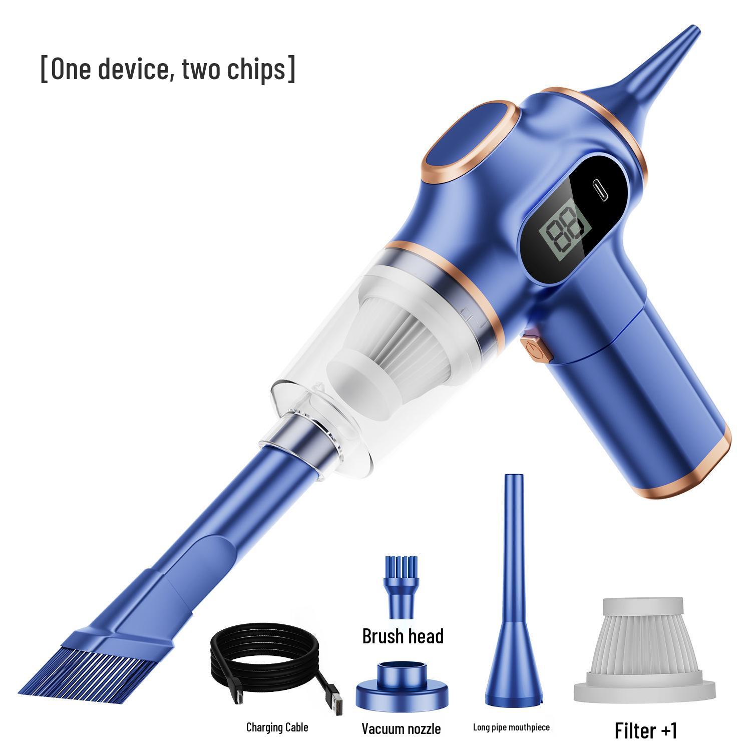 

Беспроводной очиститель клавиатуры: Портативный пылесос и воздуходувка двойного назначения с цифровым дисплеем для небольших устройств и автомобилей