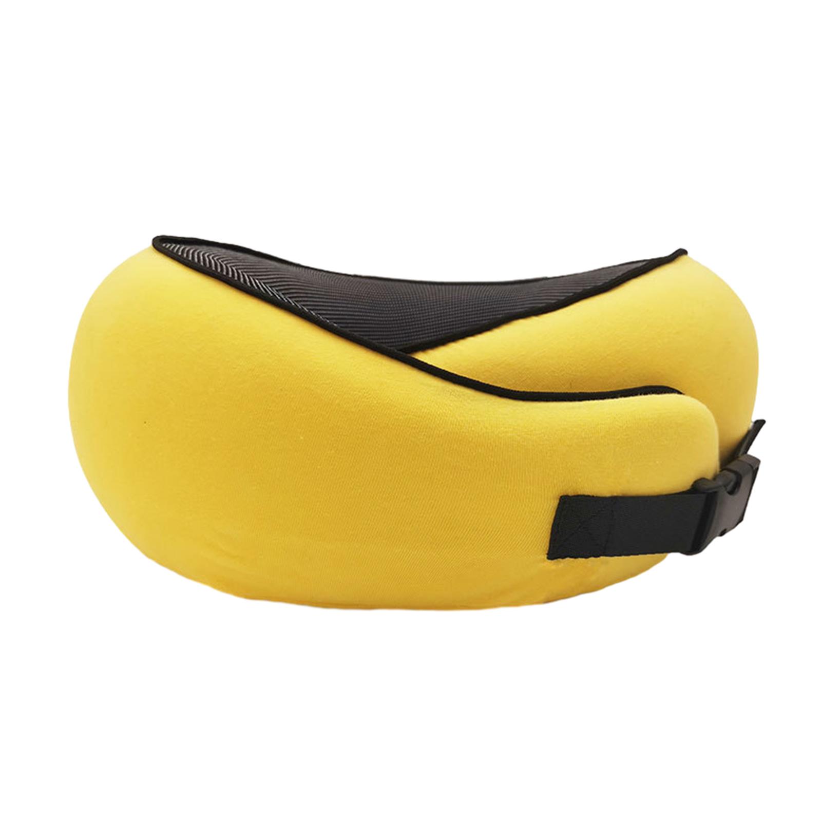 

Простая подушка для сна в самолете с регулируемой пряжкой, удобная для кожи подушка для поддержки шеи для автомобиля, офиса