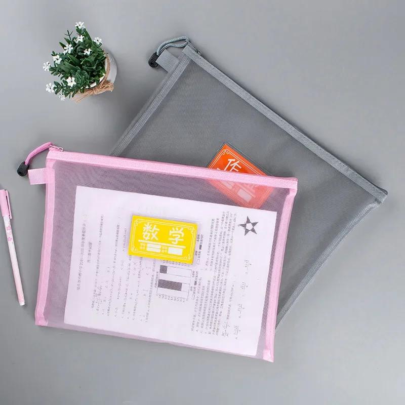1PCS Women Make Up Makeup Bag Organizer Storage Bags Pouch Black Pink Blue Grey Mesh Cosmetic Bag Toiletry Clear Wash Bags Case