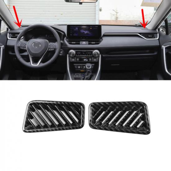 For Toyota RAV4 -2025 Dashboard Air Vent Cover Trim Carbon Fiber Kit