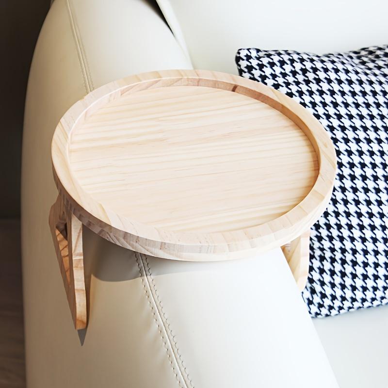 

Stable Sofa Armrest Table: 1 Tray Armrest Table Clip, Suitable for Tray Sofa Table, Perfect for Small Spaces, Automatically Fixes The Tabletop Round жовтий