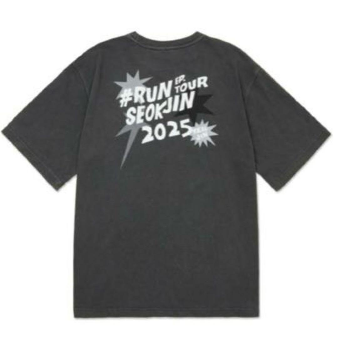 

[USED] Official Sold Out RUNSEOKJIN Tour T-Shirt, Dark Gray, BTS Jin