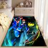 Greninja Print Flannel Carpet, Machine Washable and Non-Slip, Home Office Living Room Decoration