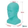 Men's Mannequin Head with Shoulder for Displaying Hats, Masks, and Glasses