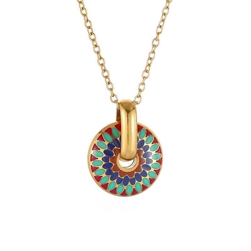 Retro Glazed Colorful Earrings - Fashionable, Unique, Simple Style for Women