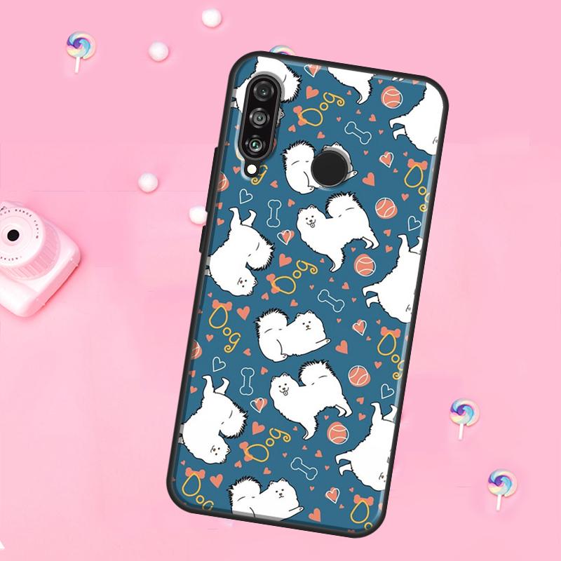 Japanese Spitz Dog For Huawei Nova 11 Pro 10 9 SE Y70 Y60 Y90 Y61 Y91 Y73 Y72 12s 12i 11i 8i P30 P40 Lite Case