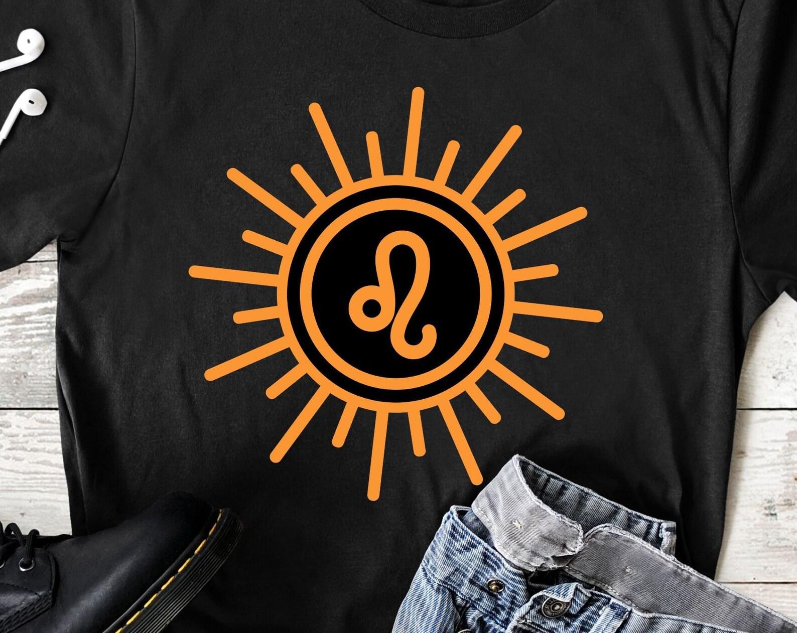 Leo the Lion zodiac symbol, Leo symbol, gift for zodiac Lover, zodiac decor, astrology shirt, Unisex Jersey Short Sleeve Tee L