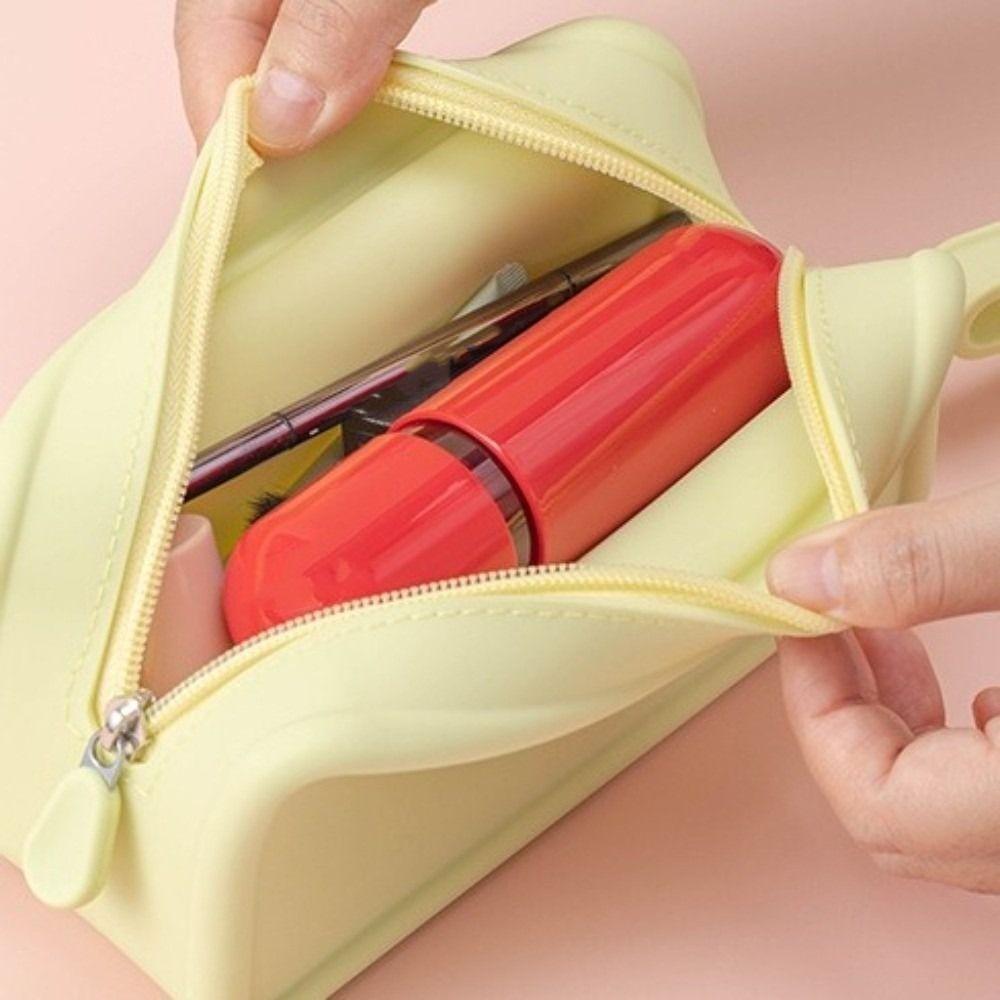 Waterproof Coin Purse Silicone Cosmetic Bag New Earphone Bag  Students