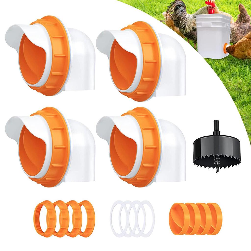 Poultry Pro Gravity Feeder: Chicken & Duck Feeding Bucket