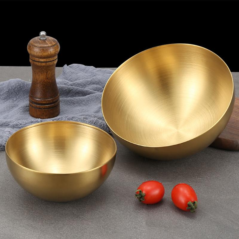 Korean Stainless Steel Fruit Salad Bowls Creative Tableware Noodles Dinner Food Egg Bowl Utensils for Kitchen Mixing Container