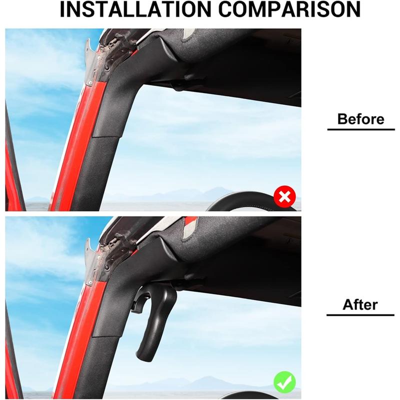 JK Front Grab Handles Front Door Overhead Roof Grab Bar Handle for Jeep Wrangler JK 2007-2017 Accessories