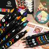 Professional Art Use48/72-Color Acrylic Paint Markers, Dual-Tip Fine And Brush Tip Pens, Suitable For Stone, Wood, Calligraphy