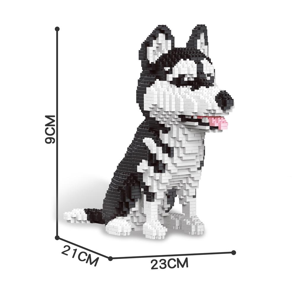 Kannte Gebaut Schnauzer Hund Modell Micro Mini Bausteine Spielzeug Perfektes Spielzeug für Haustierliebhaber Schönes Ausstellungsstück Dackel Haustier