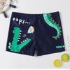 Baby Jungen Badehose mit Cartoon-Print und Schnürung