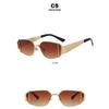 Women's sunglasses, square metal sunglasses, fashion sunglasses.