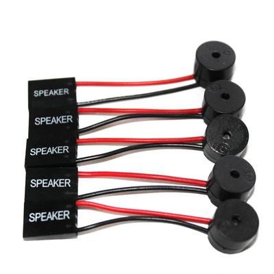 5pcs Speaker Cables Mini Plug Speaker For PC Interanal Computer Motherboard Speaker Mini Onboard Case Buzzer Board Beep Alarm Speaker Kit