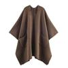 Elegant Long Knit Cloak Sweater for Women - 2025 Autumn Collection