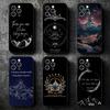 A Court of Mist Fury VELARIS City Soft Phone Case for iPhone 16 16E 17 Air 15 Pro Max 14 Plus 13 Mini 11 12 7 Black Cover Back S