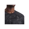 Under Armour Rock Johnson Series Casual Sports UA Round Neck Fashion Versatile Short Sleeve T-Shirt Men T-Shirts Black 1389898-001