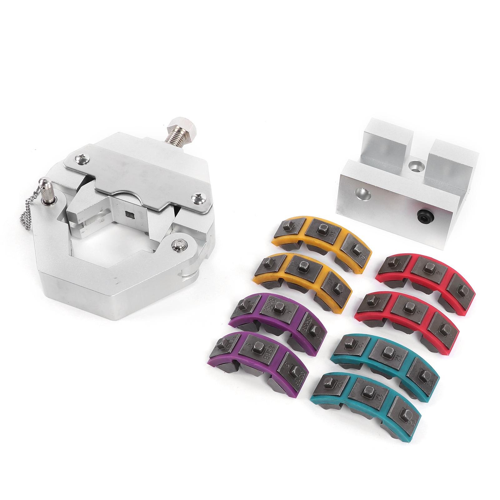 

Ручной набор для обжима шлангов кондиционера Портативный инструмент для обжима шлангов кондиционера с матрицами Ремонт автомобилей