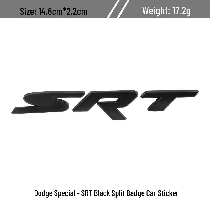 Dodge CHALLENGER Journey SRT Grille and Rear Emblem Metal Decorative Sticker