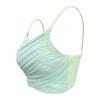 Women's Sleeveless Mesh Yoga Top with Built-in Sports Bra and Chest Pads
