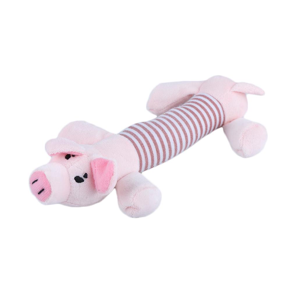 

1 шт. детские милые плюшевые игрушки жевательная игрушка для домашних животных звук свинья слон утка детские игрушки рождественские подарки