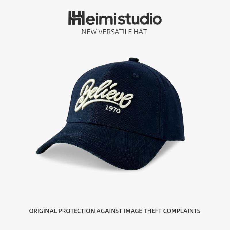 25 Early Autumn New Three-dimensional Embroidered Letter Hard Top Baseball Cap Women's Versatile Sunshade Cap Tide