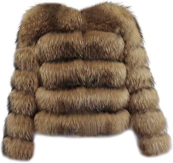 European and American manufacturers winter warm imitation fur jacket women's short fox hair splicing coat