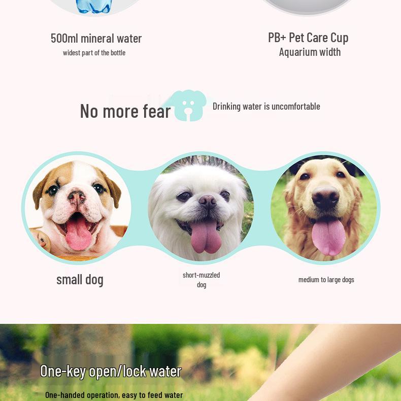 Portable Outdoor Dog Water Bottle - Travel Pet Cup