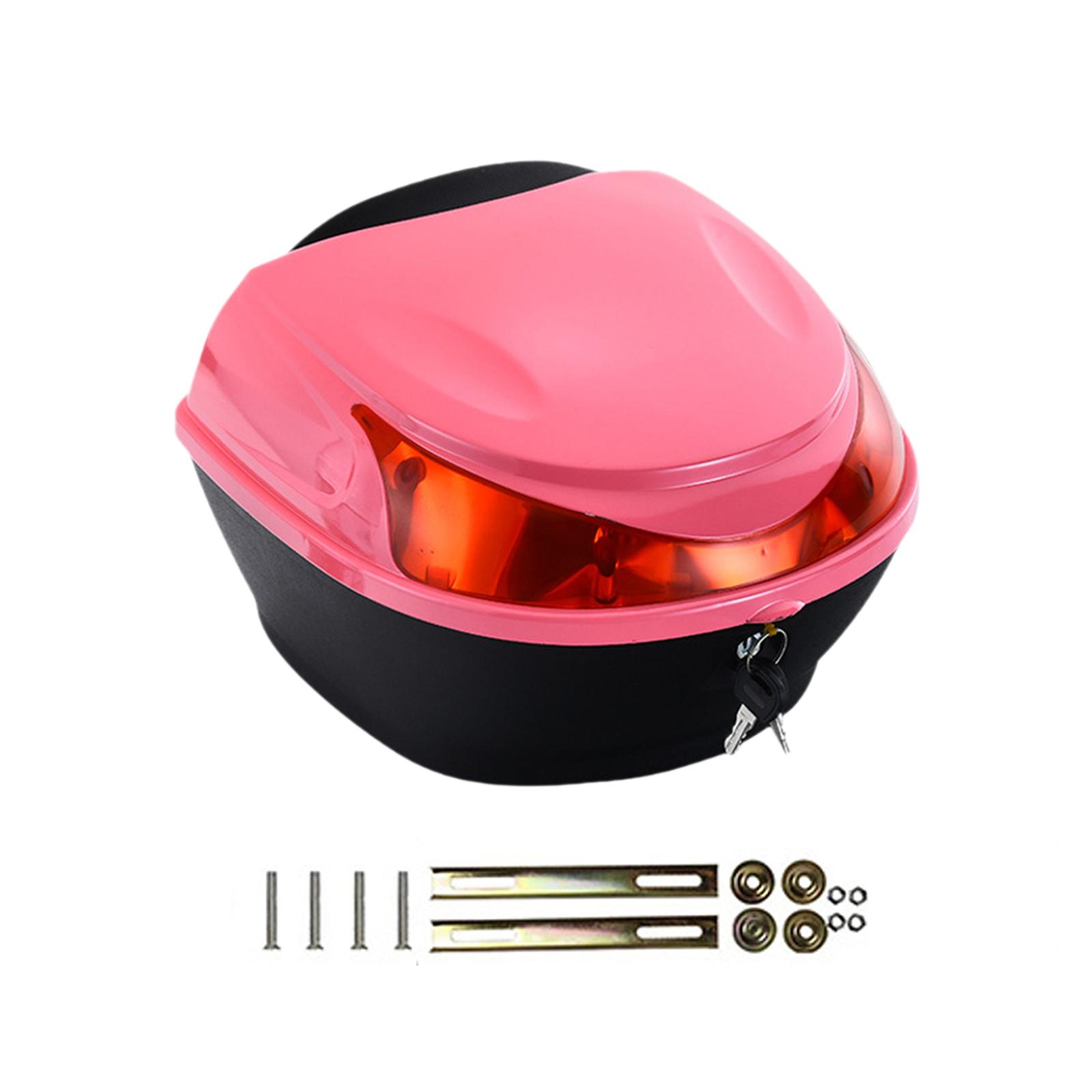 Motorbike Storage Case Motorcycle Top Case Travel Organized Motorcycle Rear Storage Box Motorcycle Rear Trunk for Snacks