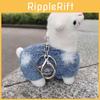 Lovely Miniature Alpaca Plush Toy Keychain For Kids Backpack Or Keyring Use