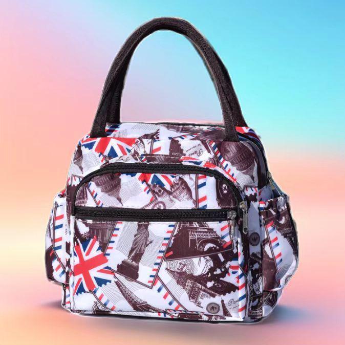 2025 High-End Multi-Pocket Floral Women's Tote Handbag