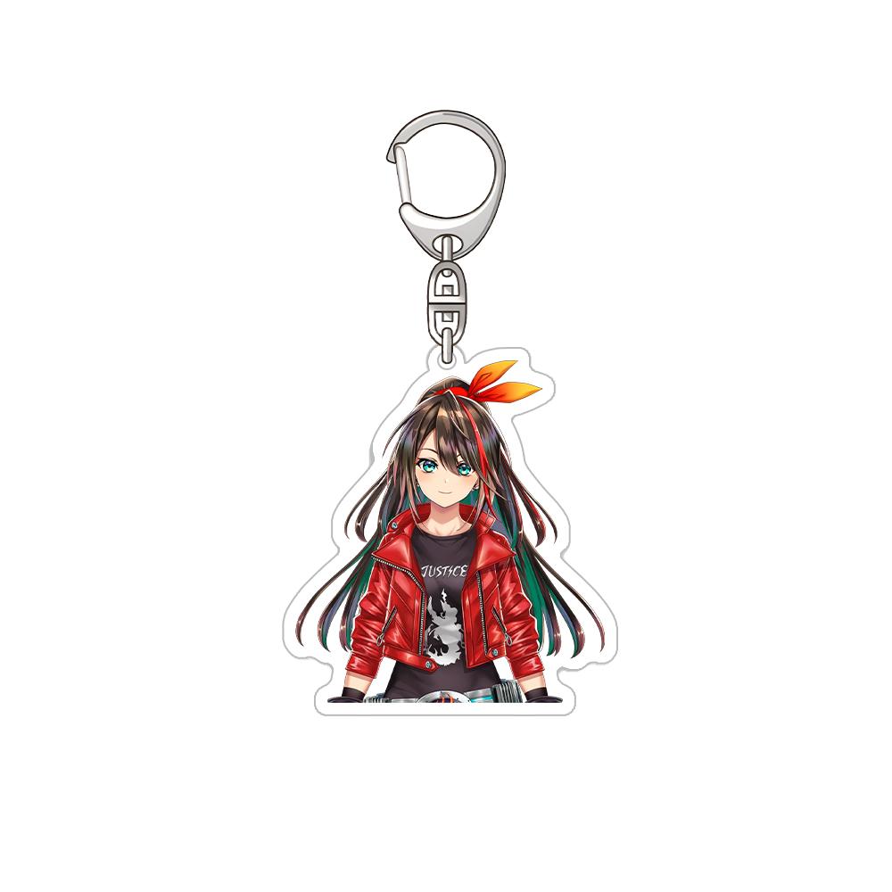 

Nijisanji Shiina Yuika ars almal Hana Macchia Kuramochi Meruto Saiki Ittetsu Shizuka Rin Acrylic Keychain Bag pendant Fans Gifts 6 cm