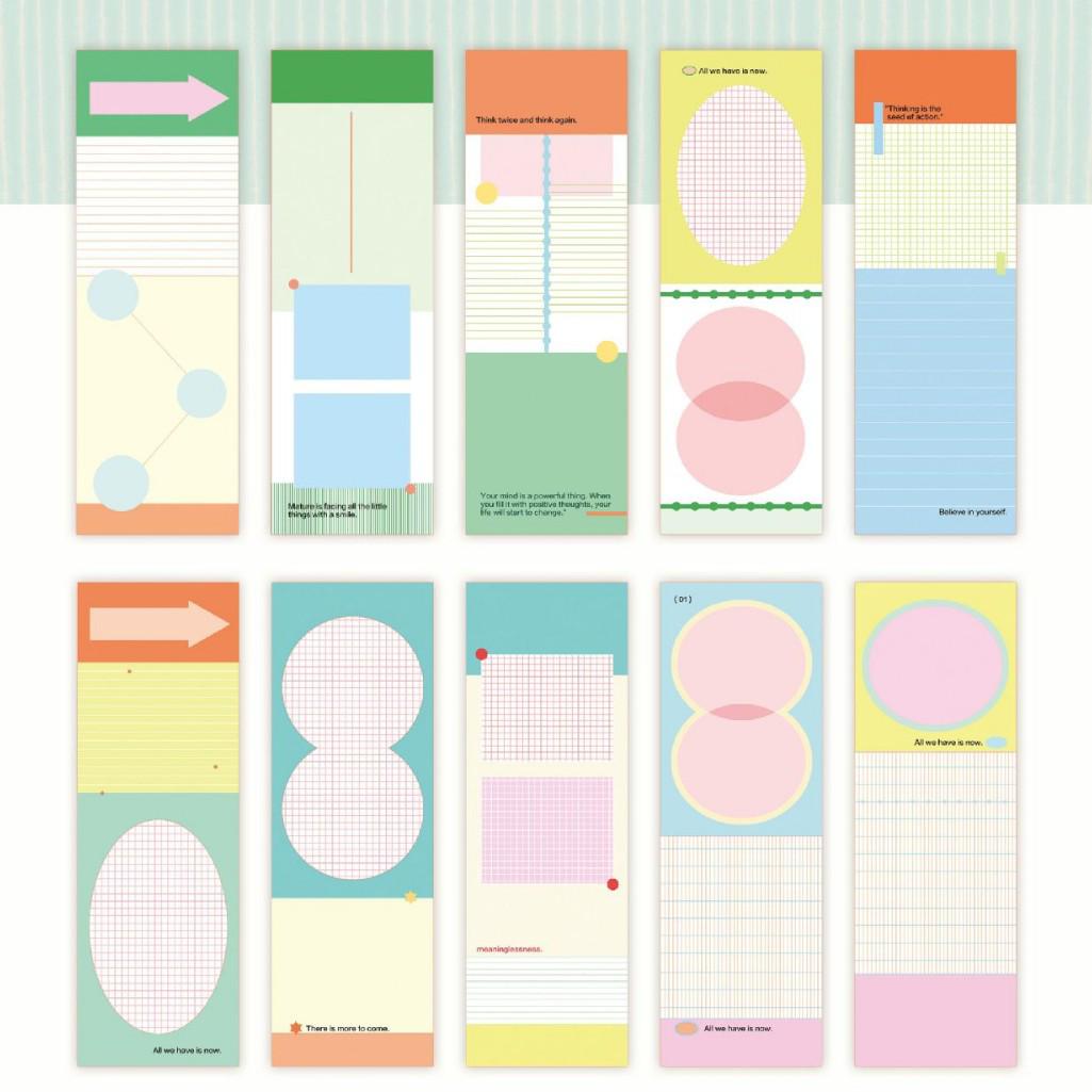 Rabbit Pear Shop | Cute Salty Style Journal Sticky Notes: Bubbly Orange/Warm Together