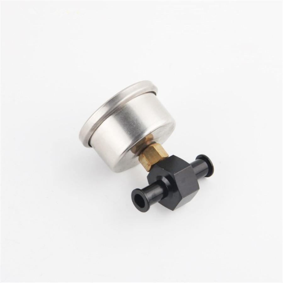 Gauge Sensor Adapter - 1/8 NPT Black Aluminum for 3/8" Hose
