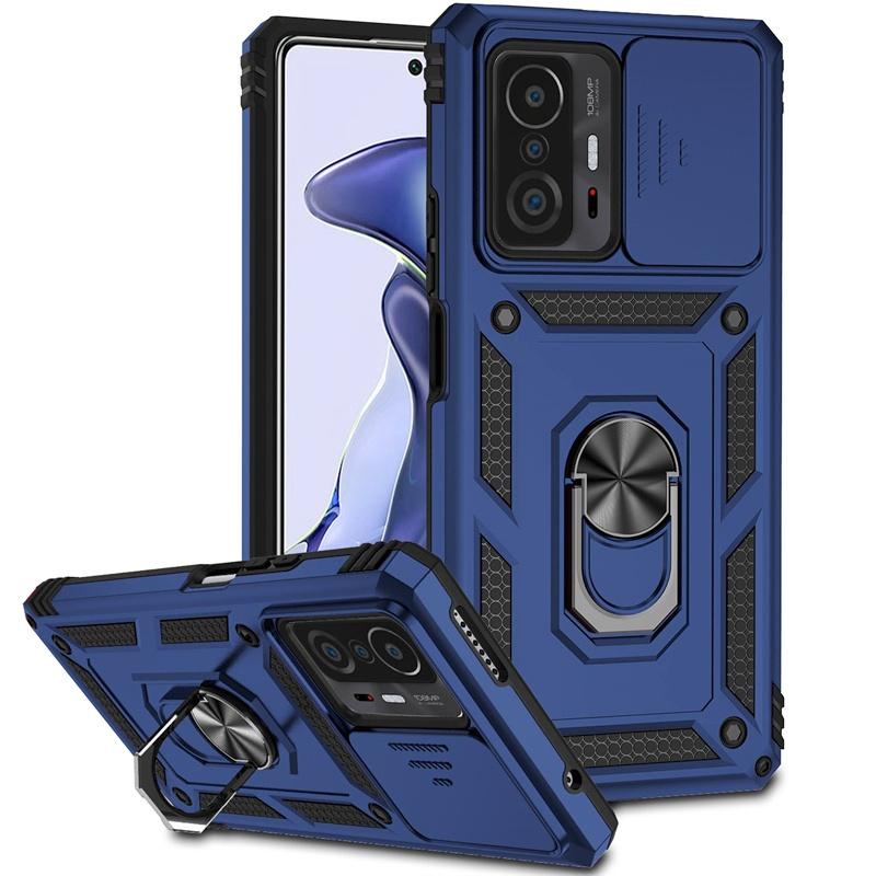 For Xiaomi 11T Pro Case Shockproof Armor Magnetic Holder Ring Funda For Xiomi Mi 11T 11 T Pro 11TPro Mi11T Lens Protector Cover