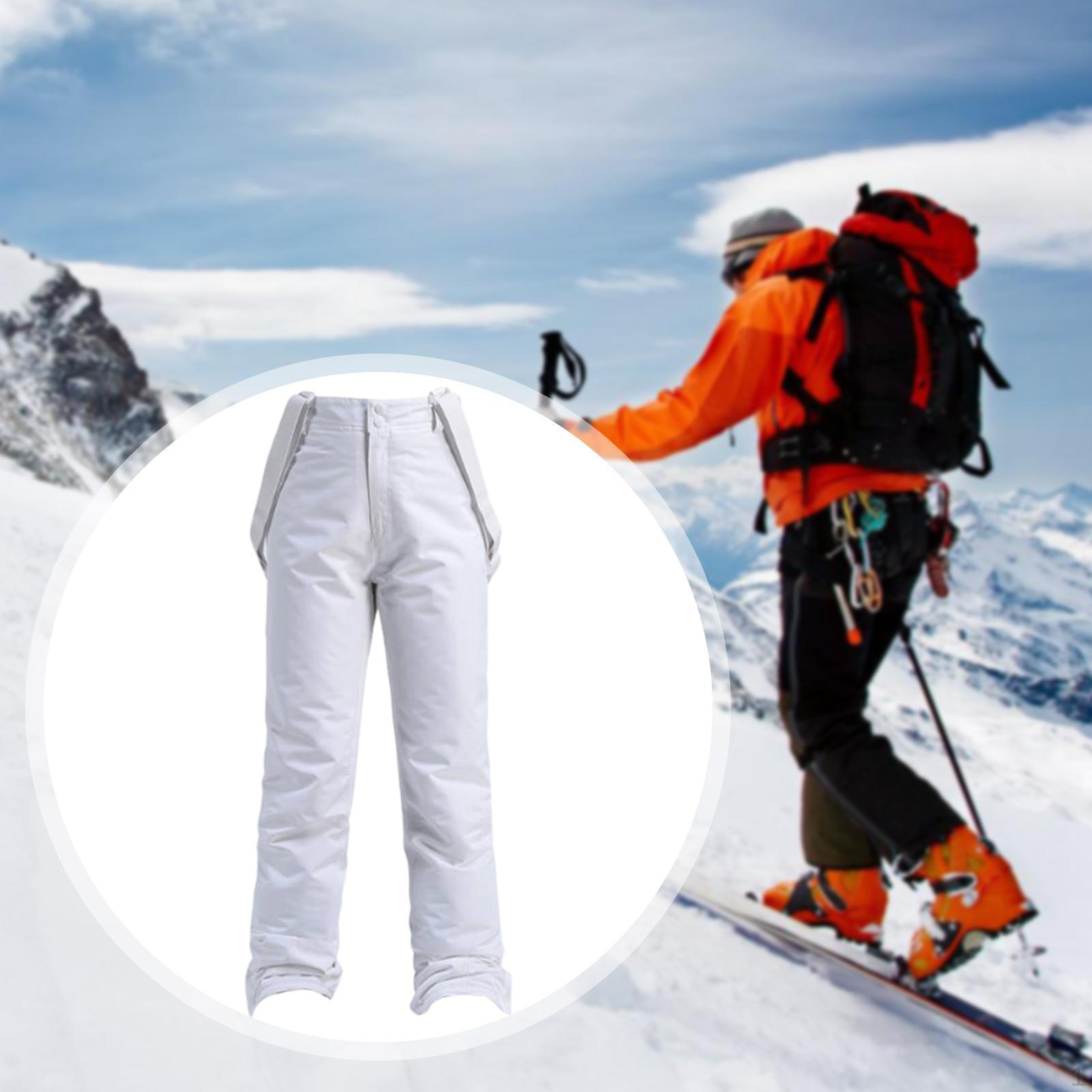 

Snowboard Pants Bibs Overalls Water Resistant Warm Sled Skiing Trousers Adults Lightweight Full XS