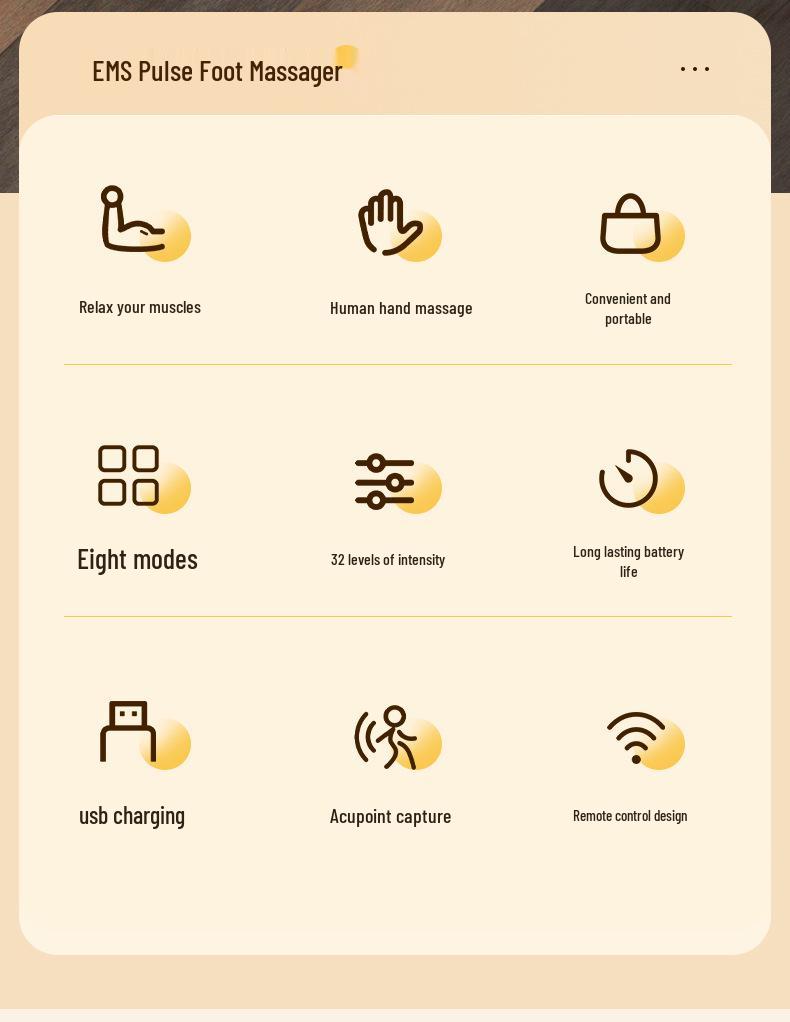 Smart EMS Pulse Therapy Foot Massager Pad