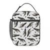 Giant Anteaters And Ants All Over Pattern Insulated Lunch Bag for Women Children Portable Food Boxes Thermal Lunch Box Tote
