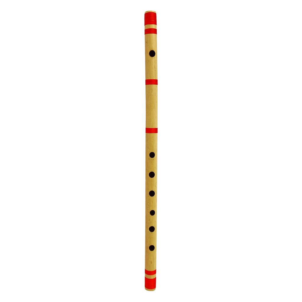 Traditional Indian Brown Handmade Wooden Bansuri Bamboo Flute Musical