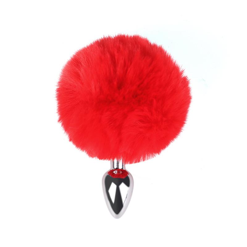 Beginner Mini Rabbit Tail Anal Plug for Women - Small Size Erotic Toy