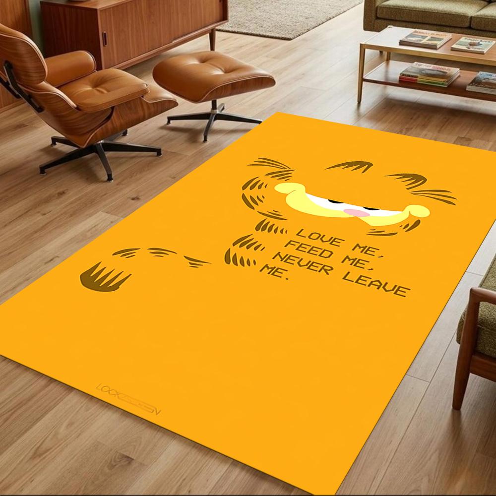 Garfield's Playful Adventures Non-Slip Home Carpet Design for Office Decor Living Room Bedroom Gift