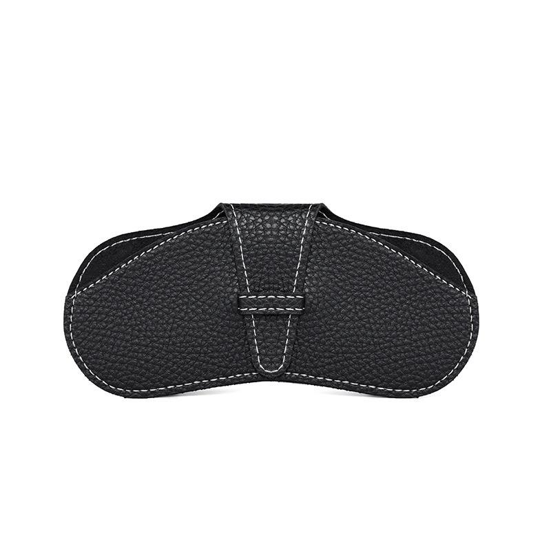 1PC Waterproof Sunglasses Bag Portable Hanging Neck Glasses Storage Case Fashion PU Leather Eyeglasses Pouch For Women Men