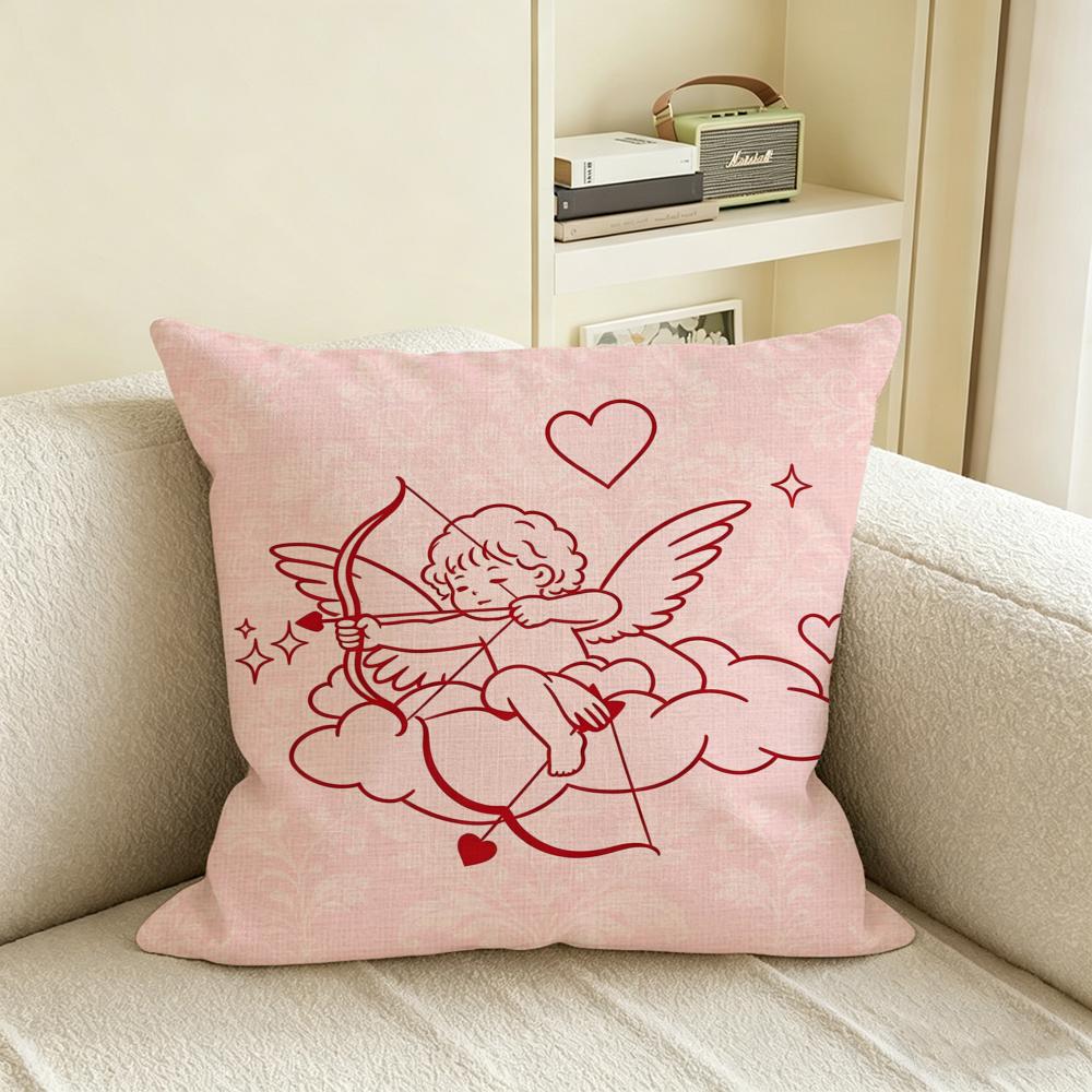 C-Cupid Cushion Cover Natural Linen Pillowcase Set, All-In-One Decor For Sofa, Bedroom & Chair