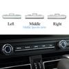 Car Display Screen Button Trim Switch Chrome Plating Strip For Porsche Macan 95B 2018    95B919597