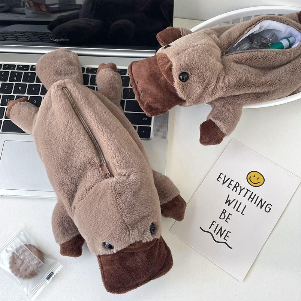 Zipper Pouch Cute Pencil Pouch Bag Zipper Pen Bag Stationery Storage Bag  Gift