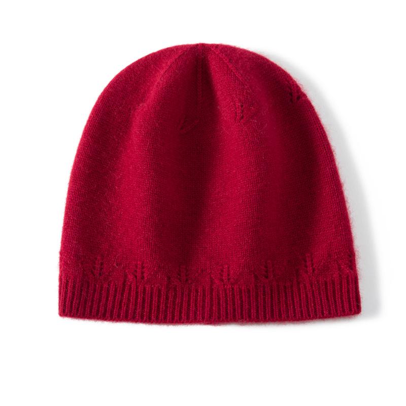 Damen Kaschmir Wolle Gestrickte Mütze: Warm, Stilvoll und Vielseitig für Herbst und Winter.